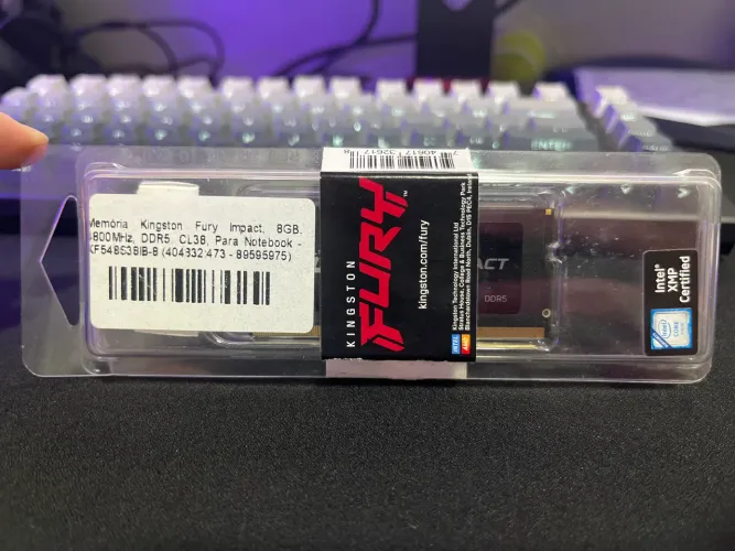 Memória Kingston Fury Impact 8gb DDR5 4800mhz (Notebook)