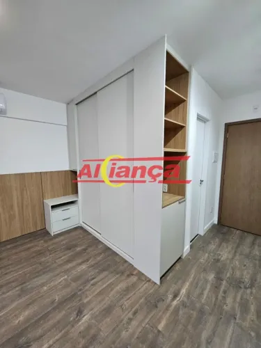 Studio mobiliado 30 m² no Centro com móveis planejados - Centro, Guarulhos