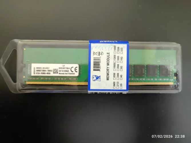 Baixou! Última unidade! Memória RAM DDR4 4gb 2400 nova lacrada.