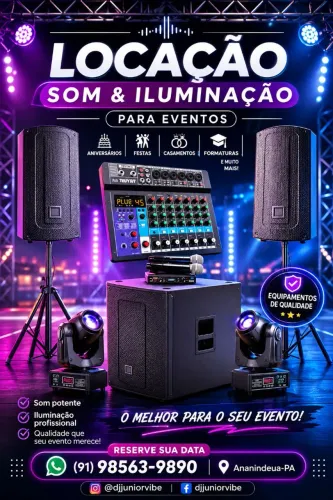 Locação de som iluminação