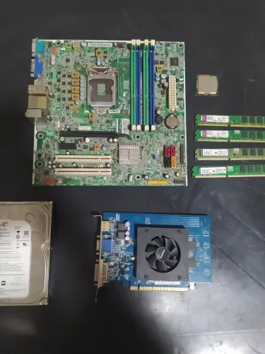 Vendo kit placa mãe, placa de vídeo, processador, memória ram e HD