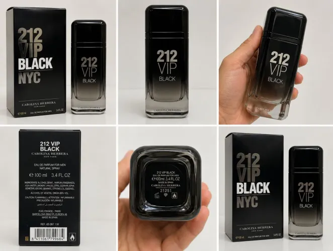 PERFUME 212 VIP BLACK LACRADO PARCELO