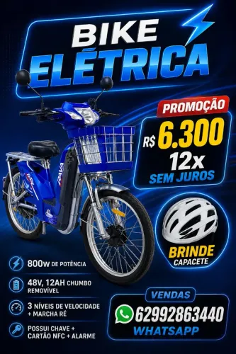 Bike elétrica novas