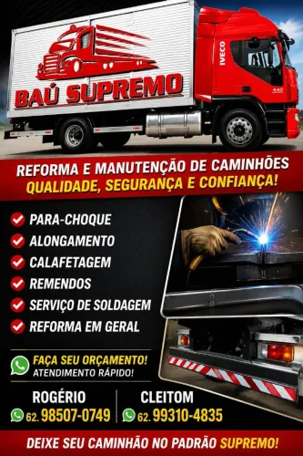 Reforma e manutenção de Baú de Caminhão 