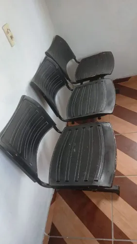 Cadeira de barbeiro e cadeiras