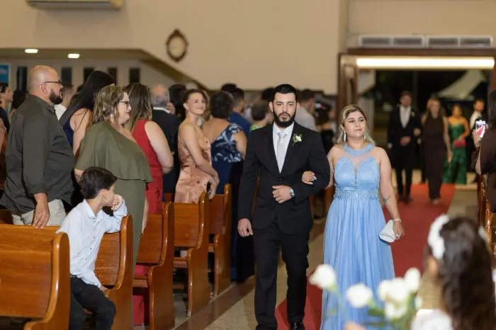 Vestido de festa azul