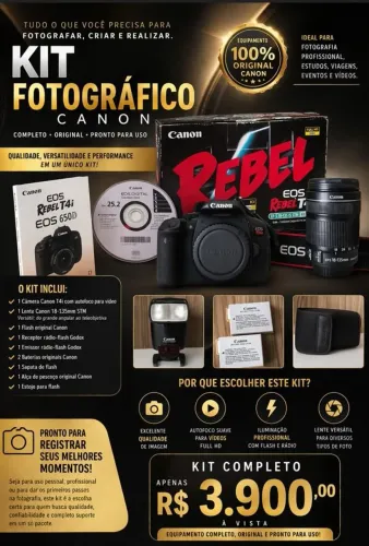 Kit completo- Canon T4i.