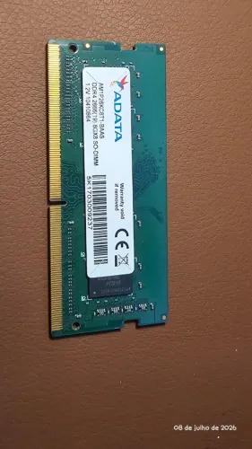 memória ram para notebook ADATA 8GB 2.666 GHz