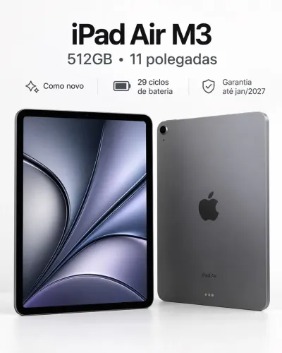 iPad Air M3 11? - 512GB | Estado de novo!