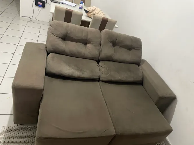 Sofá 2 lugares, retrátil e reclinável