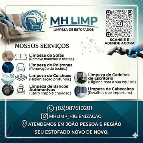 Limpeza e higienização de estofados 