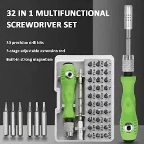 Chave de Fenda Kit Compacto 32 em 1 Portátil Ferramentas Essenciais
