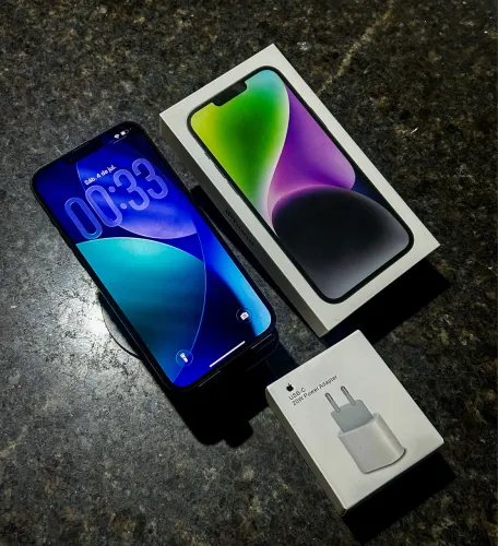 iPhone 14 Plus 256GB Midnight | Completo, NF + Carregador Apple Lacrado de Brinde!