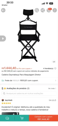 Cadeira Daymakeup