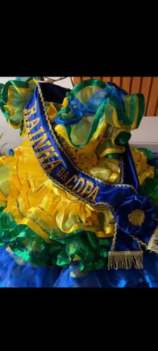 Vestido Junino tema Copa