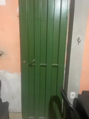 Portão social chapa reforçada com trilho e chave novo 