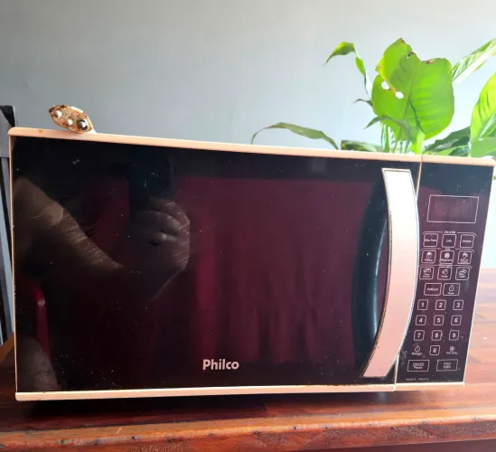 Microondas Philco com defeito.