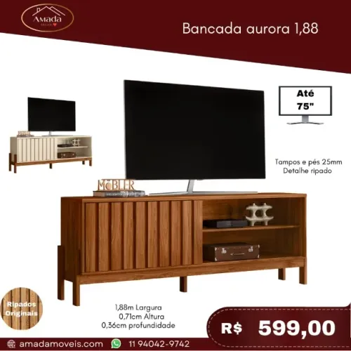 Bancada Aurora 1,88, a pronta entrega