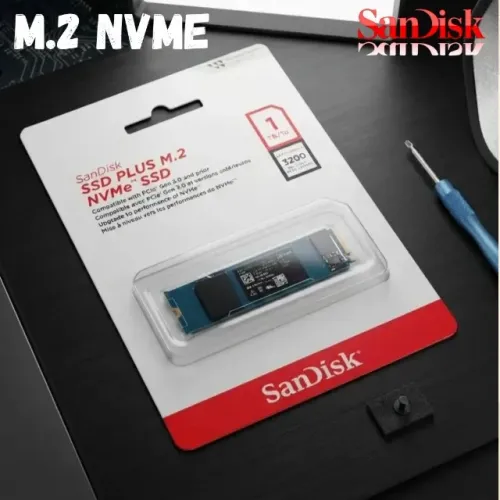 SSD M.2 NVMe 1TB SanDisk Plus 3200MB/s