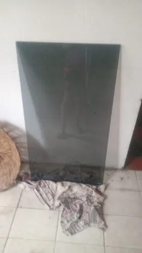 Tampo de mesa em vidro fumê super resistente em perfeito estado