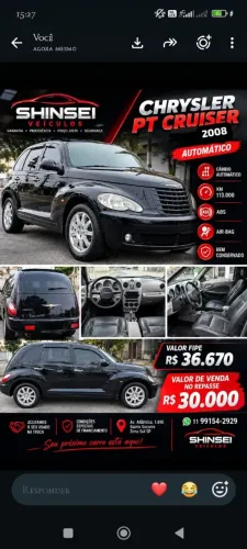 Chrysler PT Cruiser Classic 2.4 16V 143cv 4P 2009