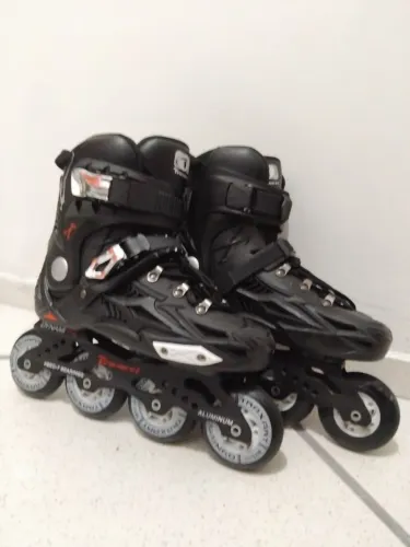 Patins Freestlyle Traxart Dynamix Slalon Urban Preto Inline tamanho 37/38