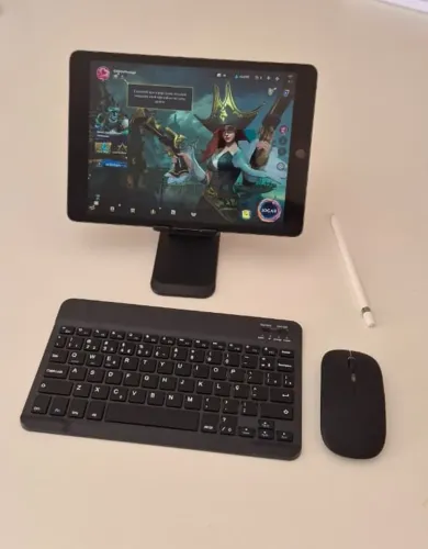 iPad 9ª Geração 64GB + Apple Pencil + Teclado + Mouse + Suporte - Kit Completo