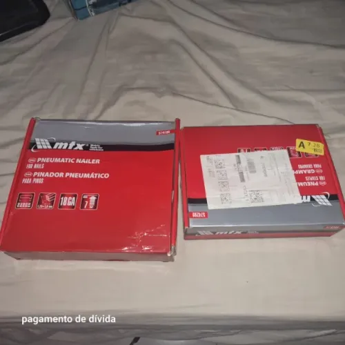Kit Grampeador + Pinador Pneumático MTX - Novos na Caixa