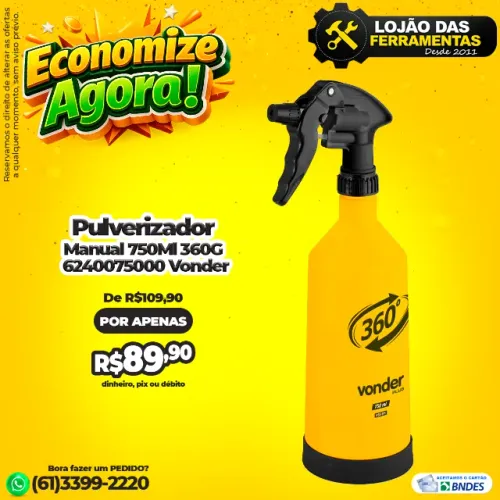 Pulverizador Manual 750Ml 360G 6240075000 Vonder