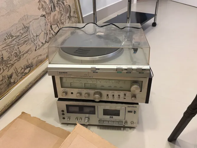 Sistema de som vintage