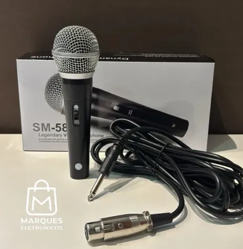 MICROFONE COM FIO 5M PROFISSIONAL