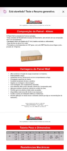 WALL40P300 COMPENSADO MAXIWALL TP1 1.20 X 3.00 X 40MM