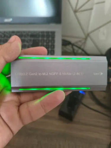 SSD M.2 NVMe 256Gb original acer + Case Alumínio RGB
