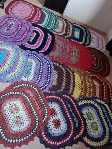 Venda de tapetes em crochê no atacado