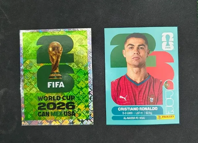 Kit figurinhas copa 2026 - FWC7 e Cristiano Ronaldo