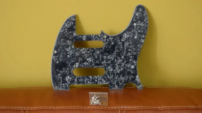Escudo para guitarra Telecaster estilo Nashville black pearl