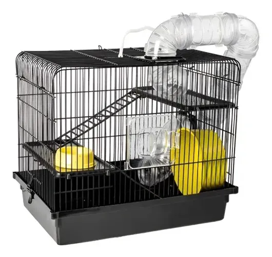 Gaiola Para Hamster Completa 3 Andares Tubo Luxo Slim