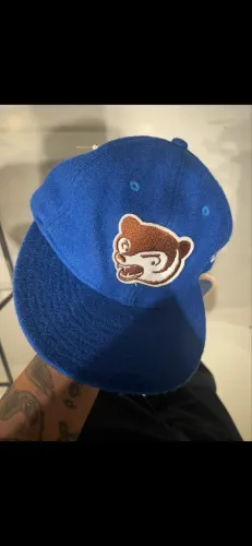 Boné chicago Cubs winking em lã Royal blue novo na etiqueta