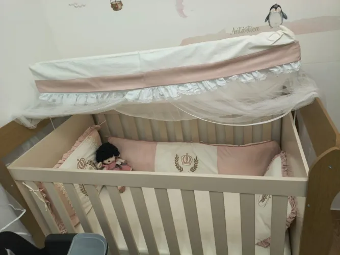 Berço Americano Mirelle Off White Bétula Carolina Baby