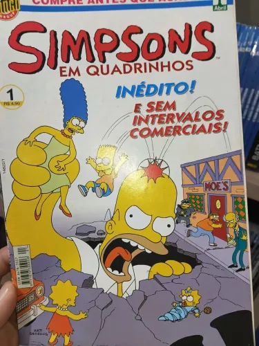 Coleção hqs Simpsons 1 ao 9 editora abril