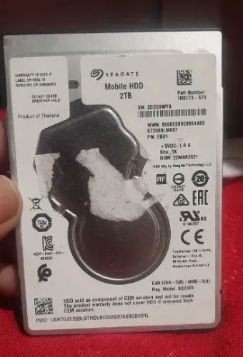 HD Sata Seagate Mobile 2 tb leia a descrição