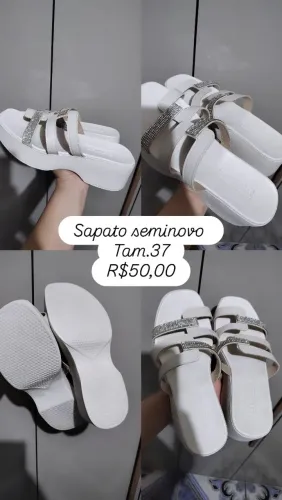 Sapato Feminino Seminovo tamanco Moleca 