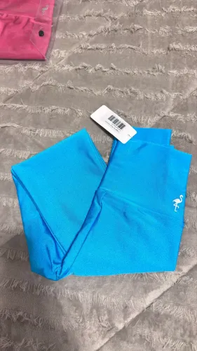 Calça legging glossy nova