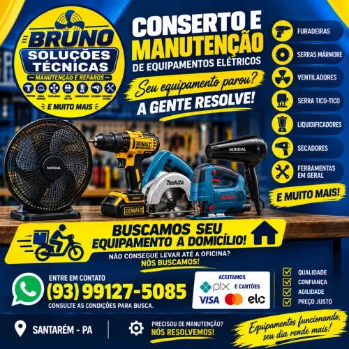 ? Conserto e Manutenção de Ferramentas Elétricas | Busca a Domicílio