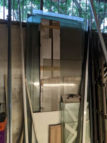 Placas de Vidro Laminado 10mm Novo (2,70m x 0,80m) - Sobra de Obra
