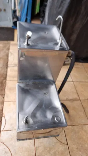 Bebedouro duplo com purificador em inox Libell 127 volts bem conservado funcionando 100%