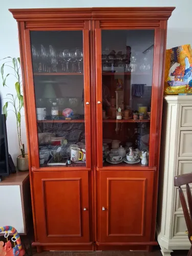 Cristaleira madeira maciça 