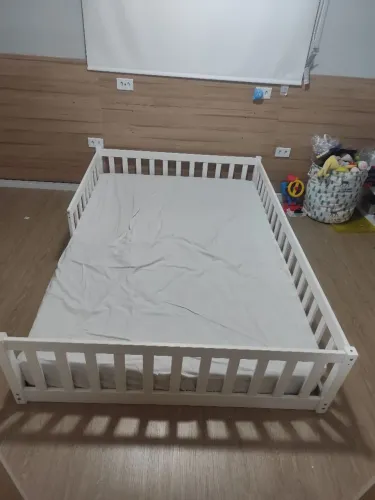 Cama montessoriana viúva infantil madeira maciça