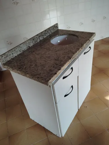Balcão pia de mármore