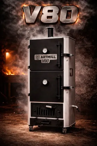Pitsmoker - Artmill V80 - Defumador vertical - 10 grelhas - 11 meses de uso.